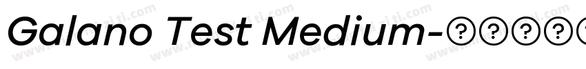 Galano Test Medium字体转换
